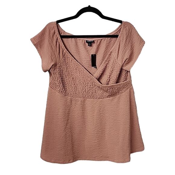 Torrid Rose Smocked Off The Shoulder Babydoll Top Womens Plus Size 1X NWT - Picture 1 of 7
